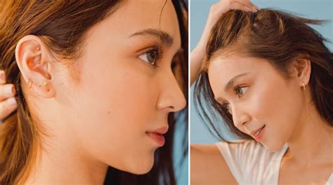 kathryn bernardo ear piercing|Kathryn Bernardo got three new ear piercings: ‘I'm .